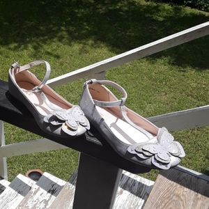 💚children's place silver flats